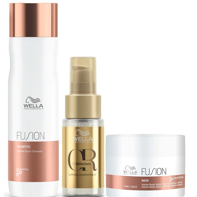 WELLA - Kit Wella Fusion Shampoo  Mascarilla  Oleo