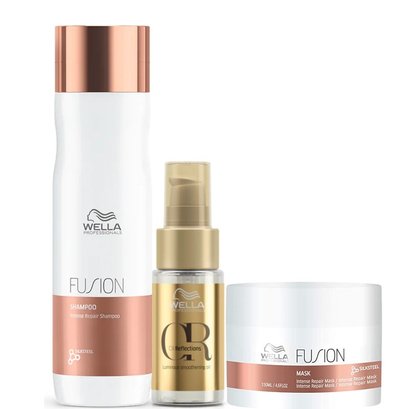 WELLA - Kit Wella Fusion Shampoo  Mascarilla  Oleo