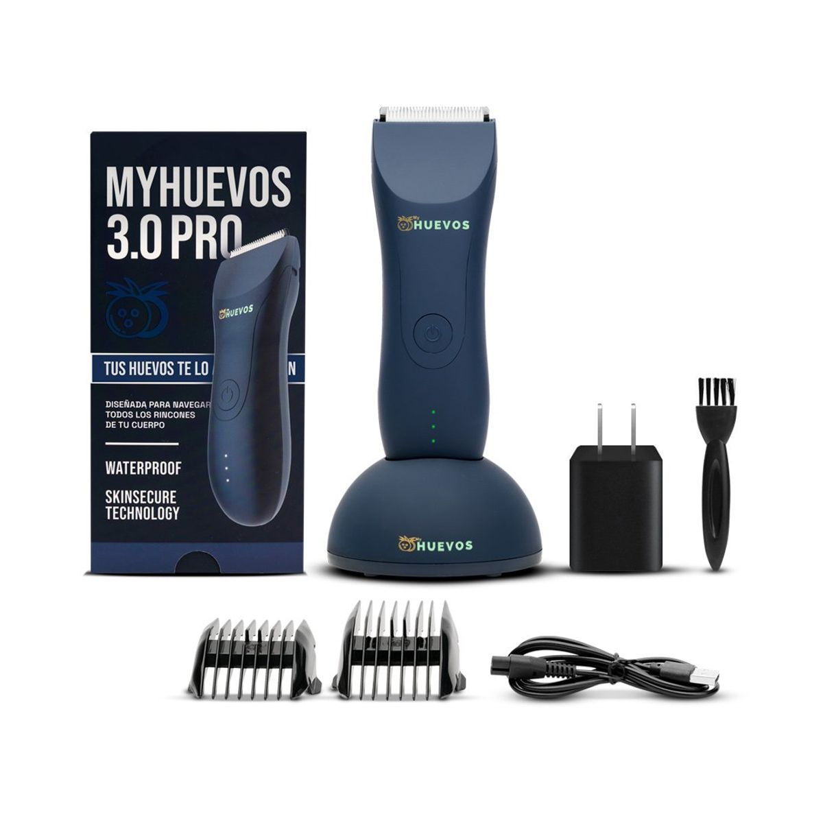 MYHUEVOS - Pack Afeitadora Eléctrica I Love MyHUEVOS® y Accesorios- Blue