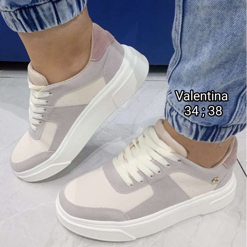 GENERICO - TENIS PARA MUJER BEIGE.