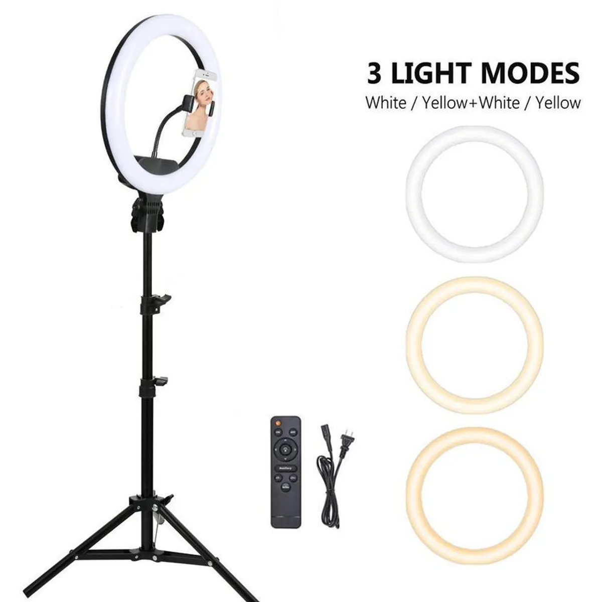 SKY - Aro luz led 33 cm para fotografia y video control + tripode