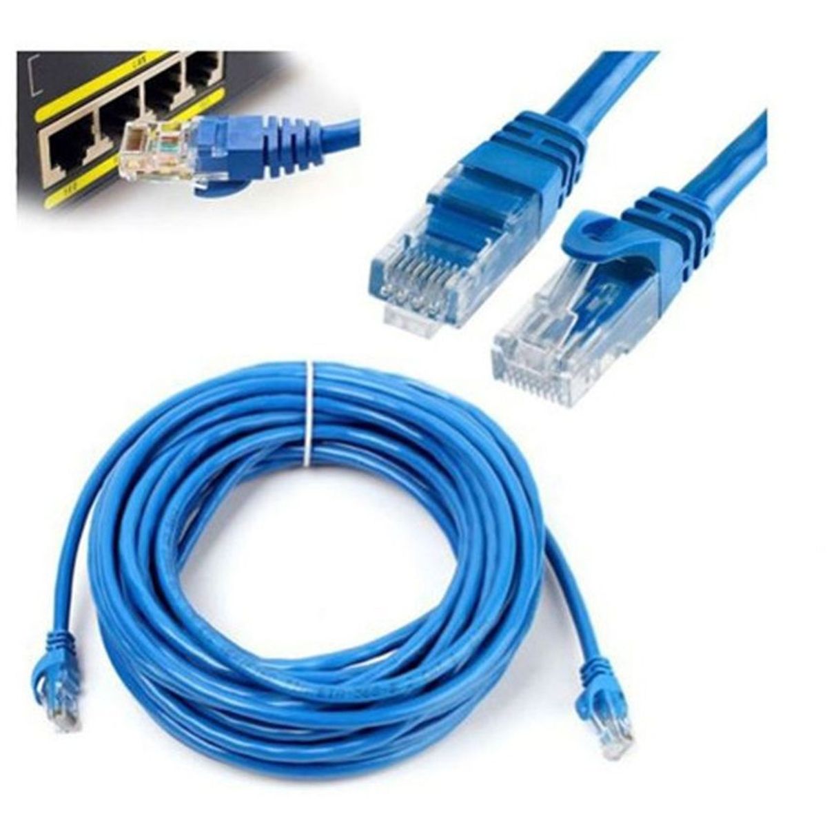 GENERICO - Cable red internet rj45 cat5 utp-500 15 metros