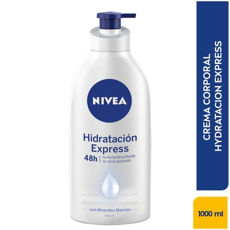 NIVEA - Crema Corporal Nivea Hidratacion Express X 1000ml