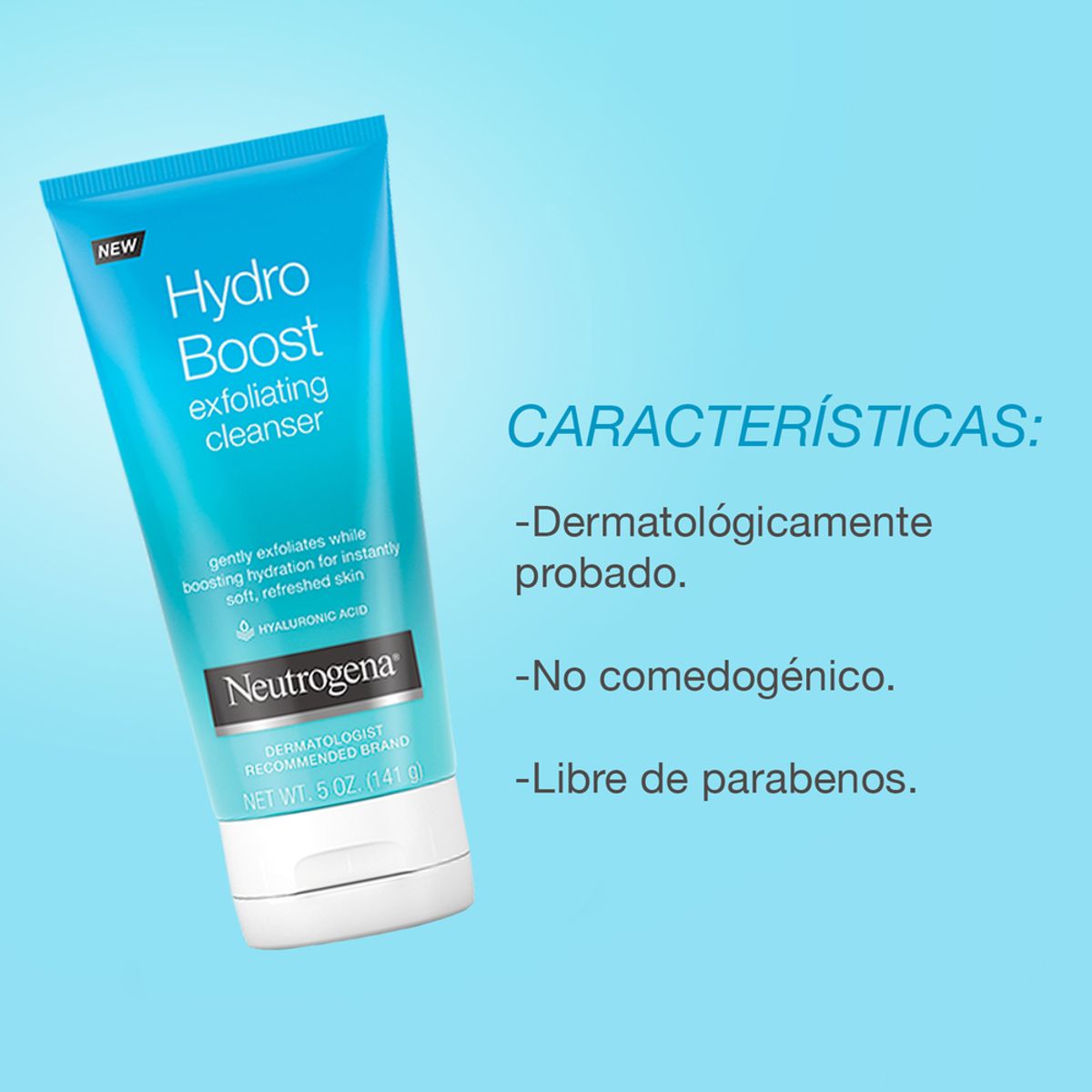 NEUTROGENA - Crema Gel Neutrogena Hydro Boost Exfoliante X 141g