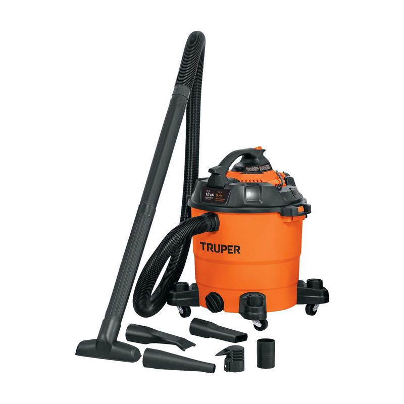 TRUPER - Aspiradora/sopladora de sólidos y líquidos 12 gal, plástica