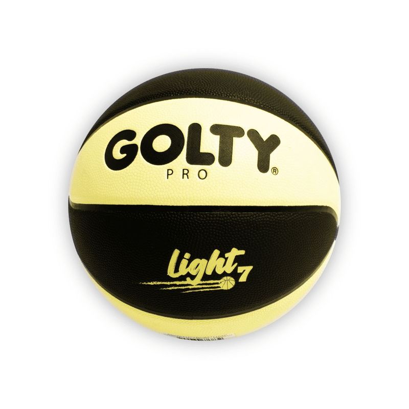GOLTY - BALÓN DE BALONCESTO PRO GOLTY LIGHT NEGRO-AMARILLO No7