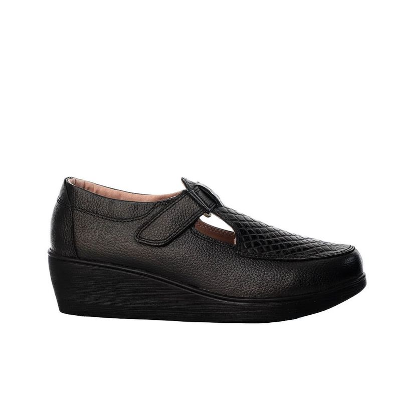 ZAVATTY - Mocasin para mujer H-ISABEL NEGRO CUERO ZAVATTY