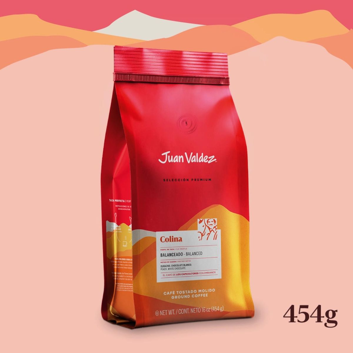 JUAN VALDEZ - Café Juan Valdez Colina Molido 454gr