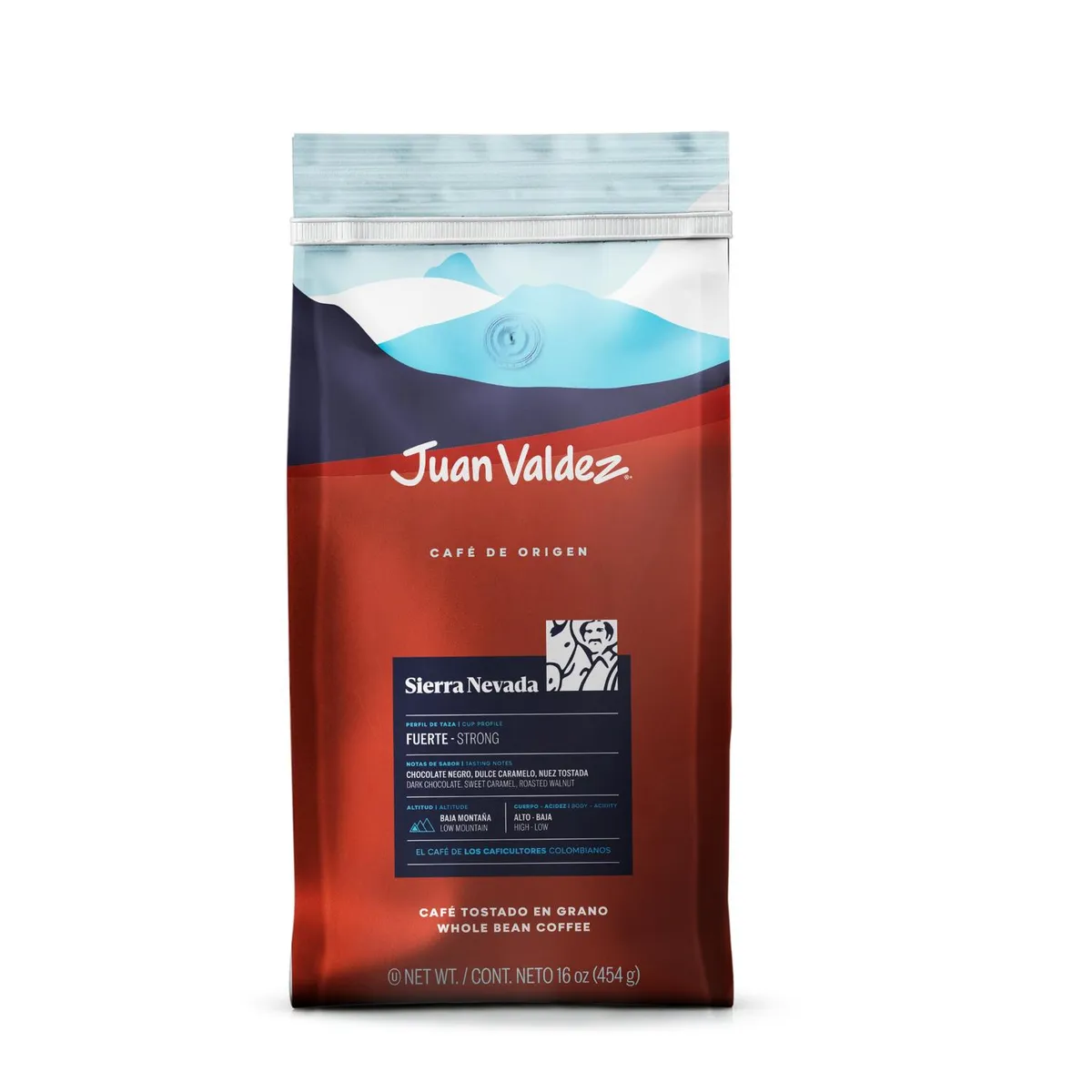 JUAN VALDEZ - Café Juan Valdez Sierra Nevada Grano 454g