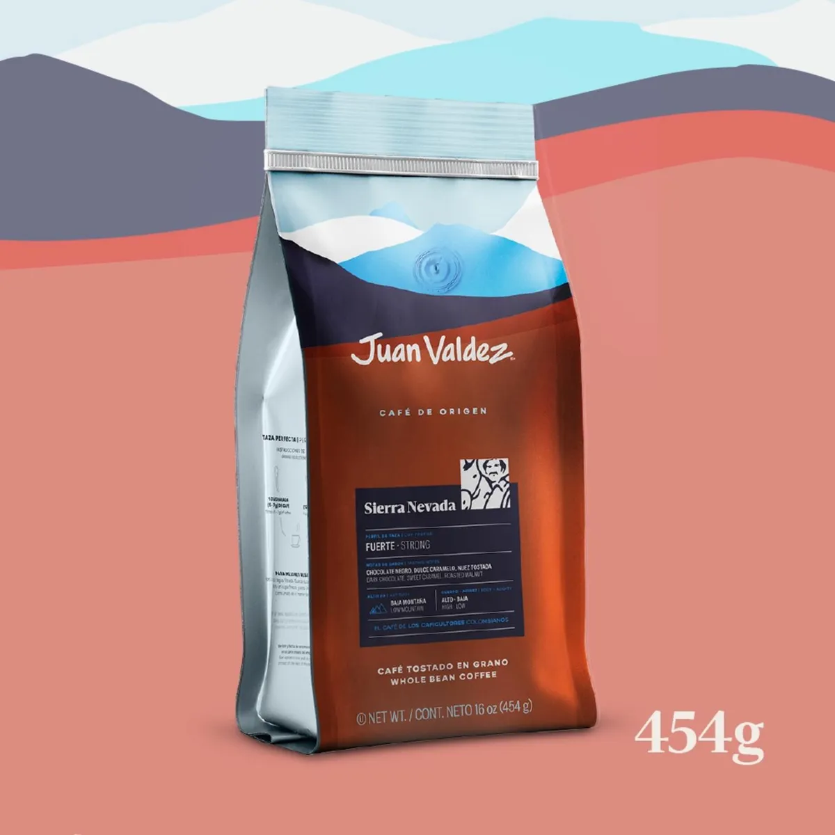 JUAN VALDEZ - Café Juan Valdez Sierra Nevada Grano 454g