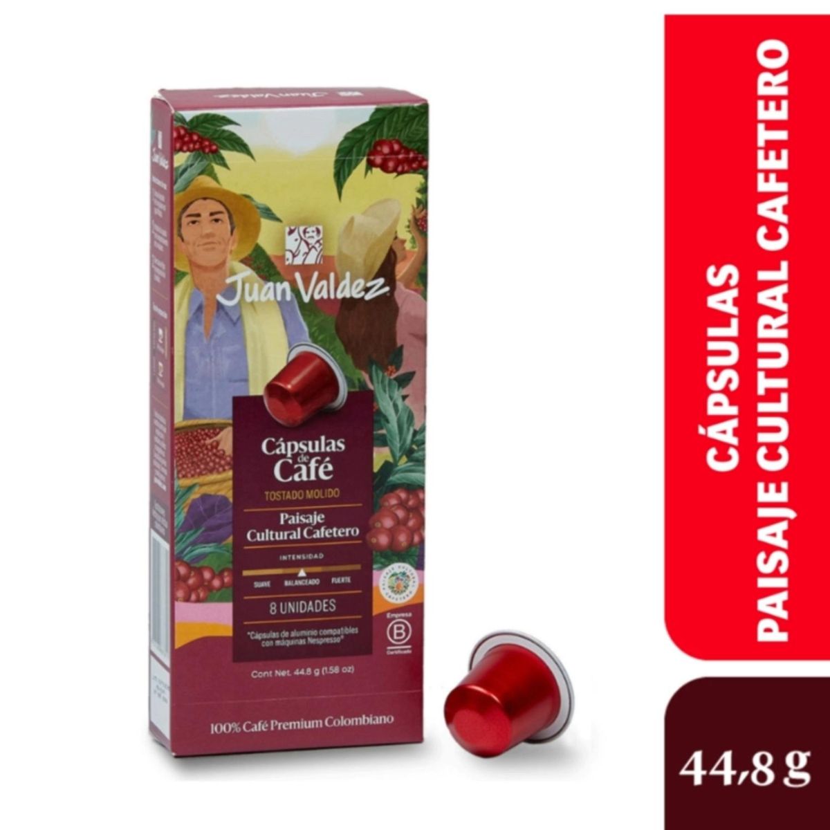 JUAN VALDEZ - Cápsulas de Café Juan Valdez Paisaje Cultural x8 Unidades