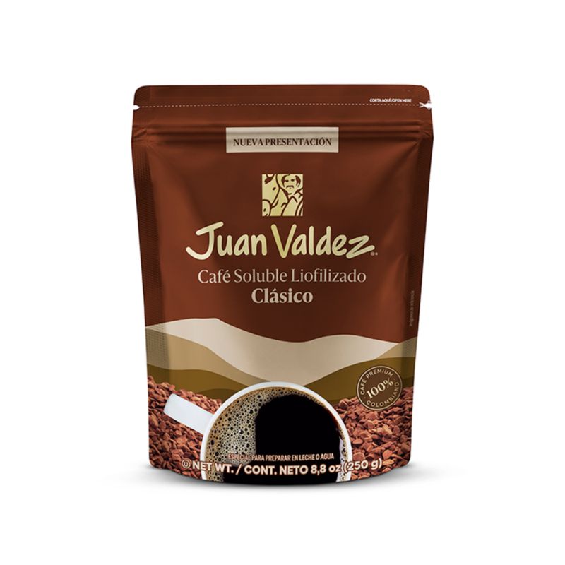 JUAN VALDEZ - Café Juan Valdez Liofilizado Clásico 250gr Doypack