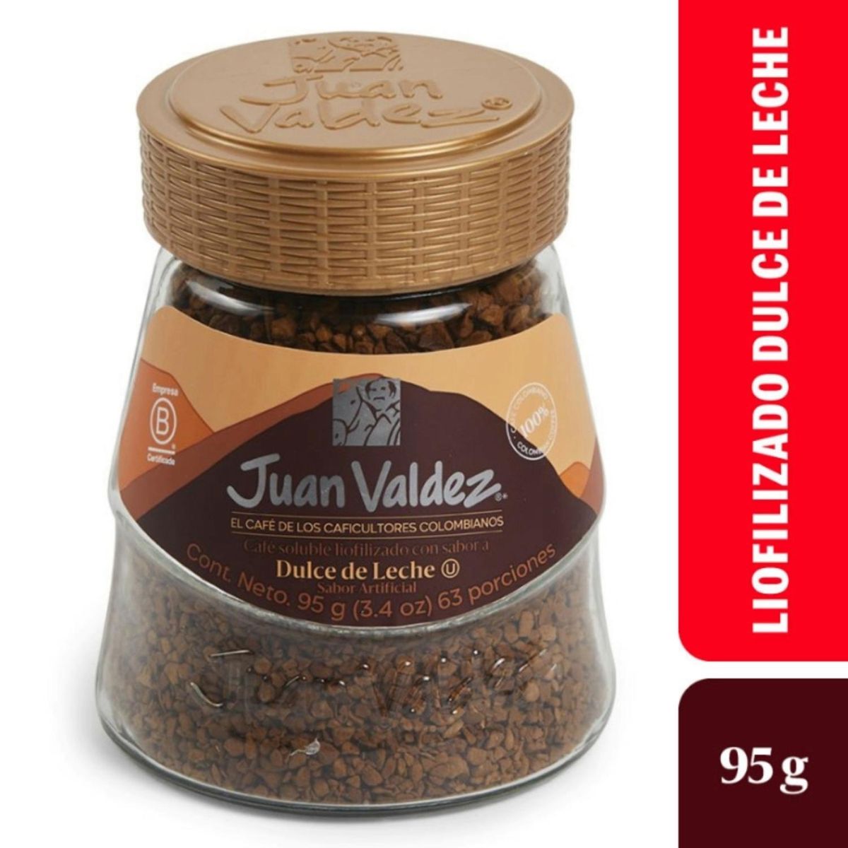 JUAN VALDEZ - Café Juan Valdez Liofilizado Dulce de Leche 95gr
