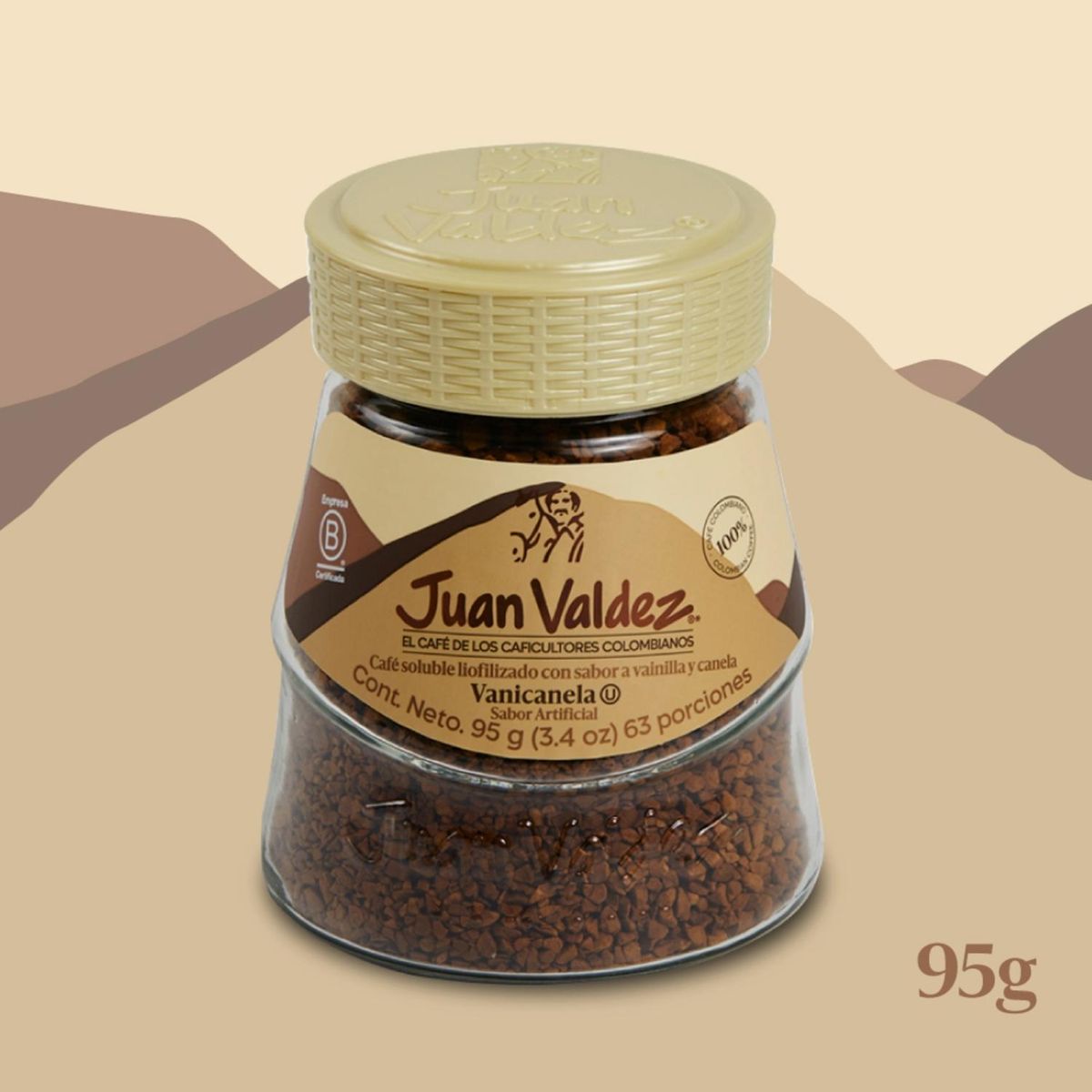 JUAN VALDEZ - Café Juan Valdez Liofilizado Vanicanela 95gr