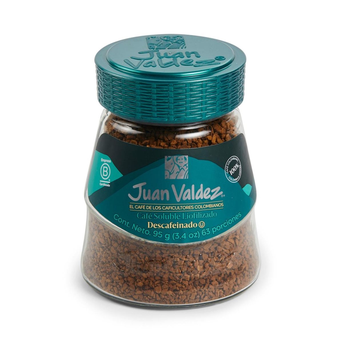 JUAN VALDEZ - Café Juan Valdez Liofilizado Descafeinado 95gr