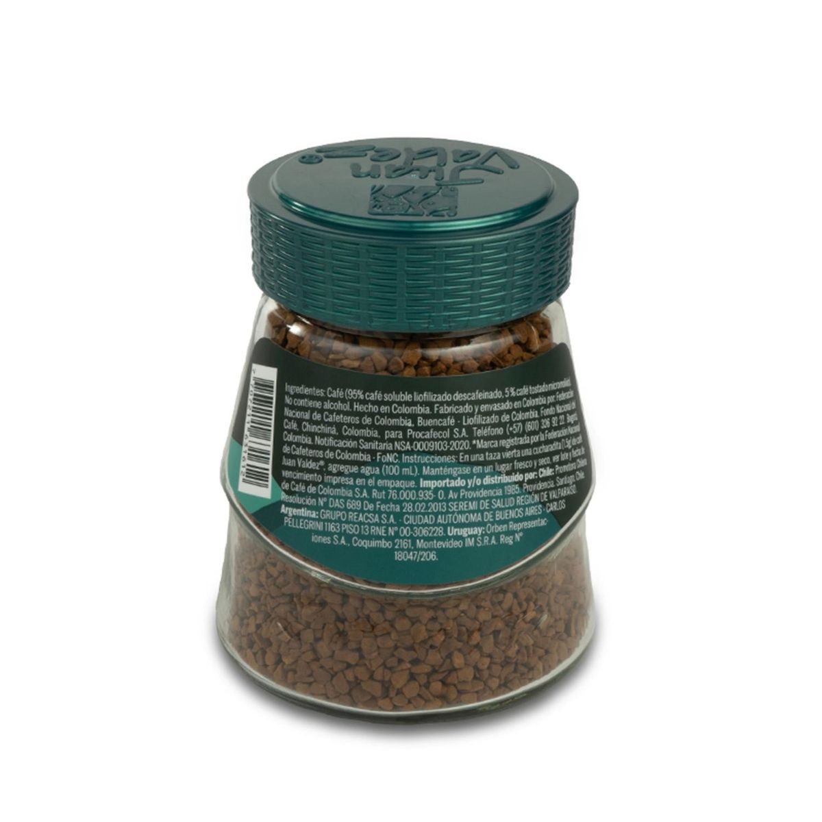 JUAN VALDEZ - Café Juan Valdez Liofilizado Descafeinado 95gr