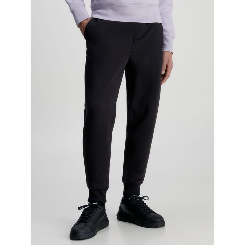 CALVIN KLEIN - Jogger Negro De Chándal Con Monograma Calvin Klein