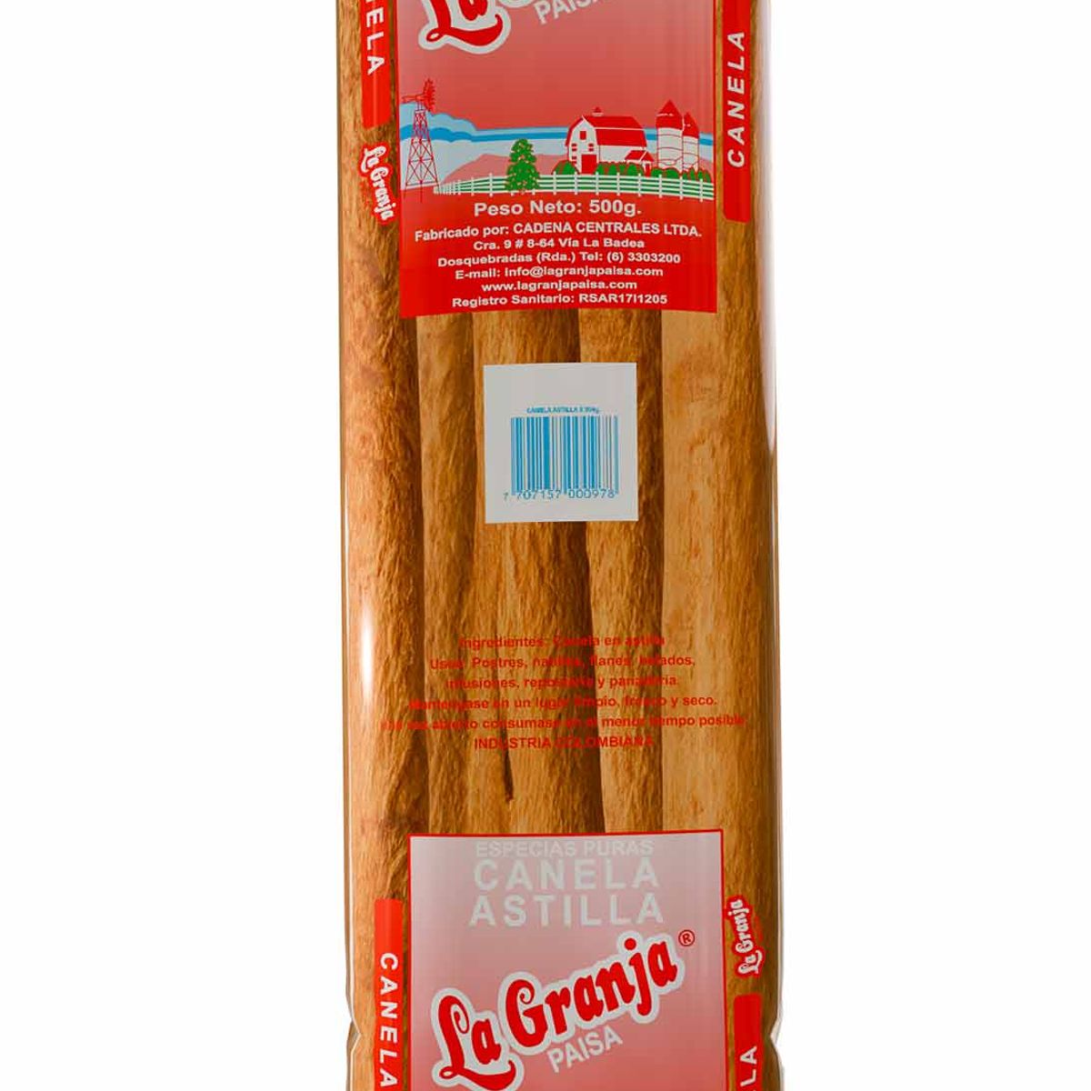 LA GRANJA PAISA - Canela Astilla La Granja Paisa 500g