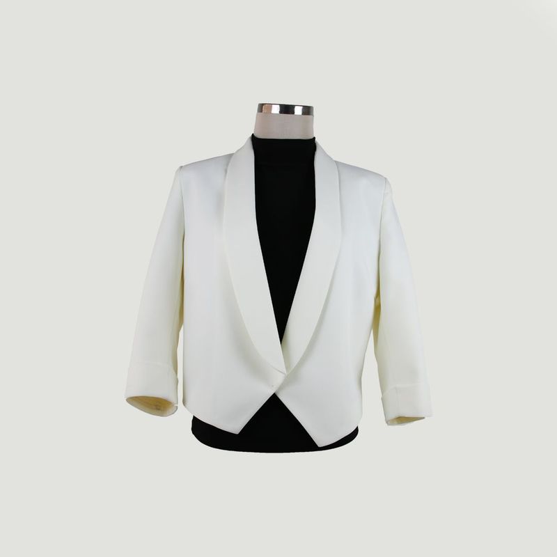 L Y H - Chaqueta Para Mujer Blanco Marca L&H