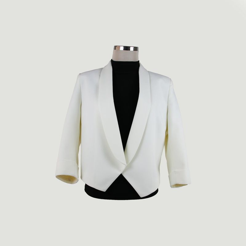 L Y H - Chaqueta Para Mujer Blanco Marca L&H