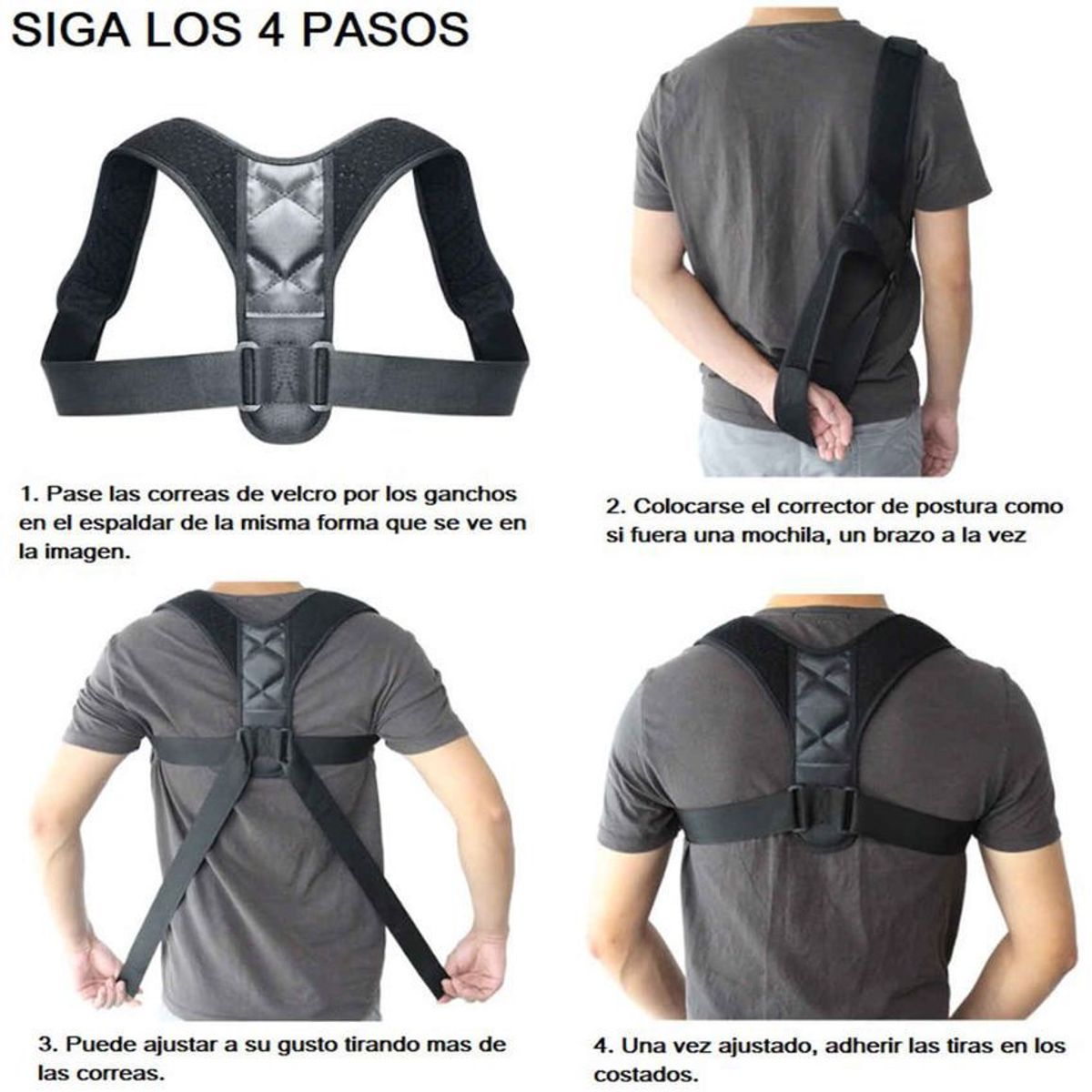 SKY - Corrector de postura magnética hombres mujeres y niños