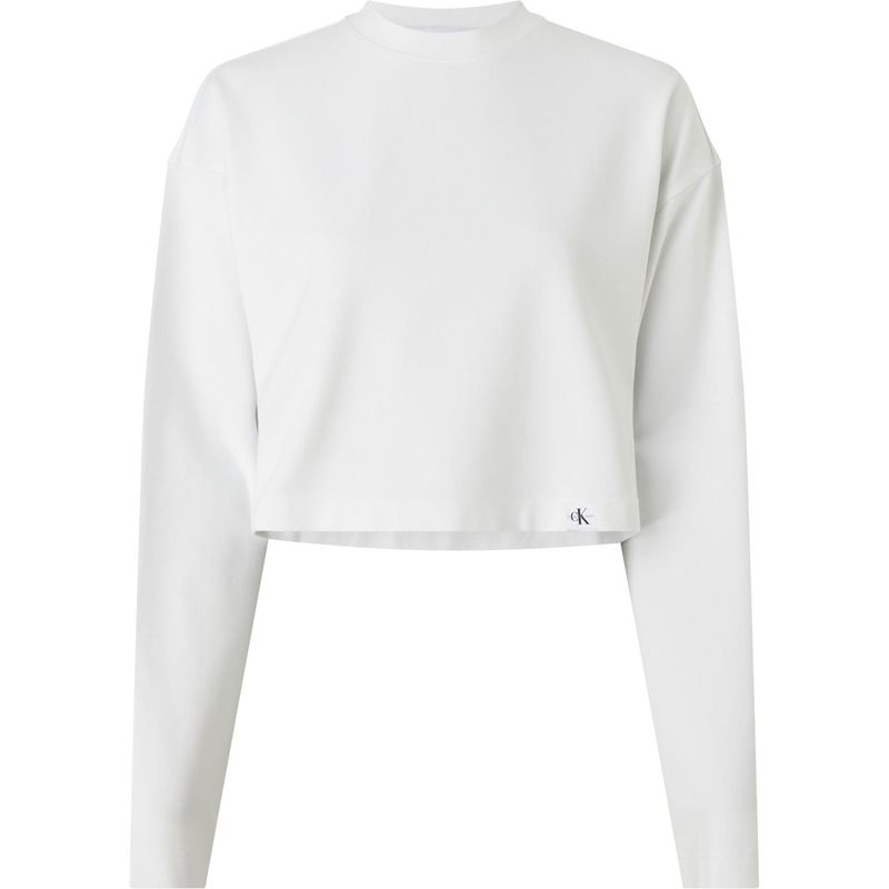 CALVIN KLEIN - Camiseta Blanca Manga Larga Para Mujer Calvin Klein