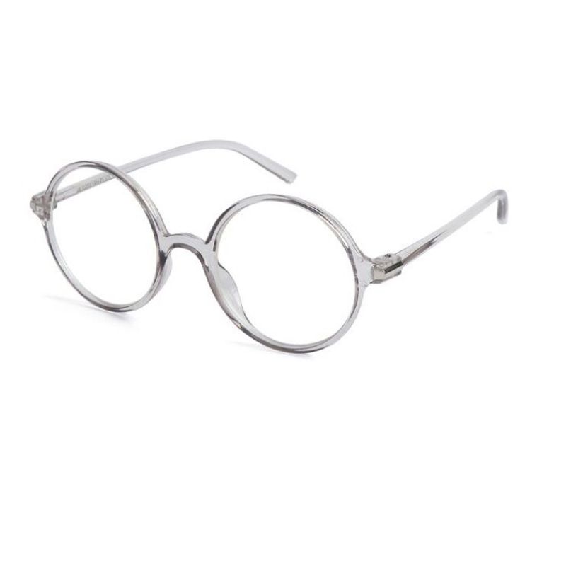 GENERICO - Montura Marco Gafas Redondas Lente Formulado Livianas Unisex Gris Traslucido