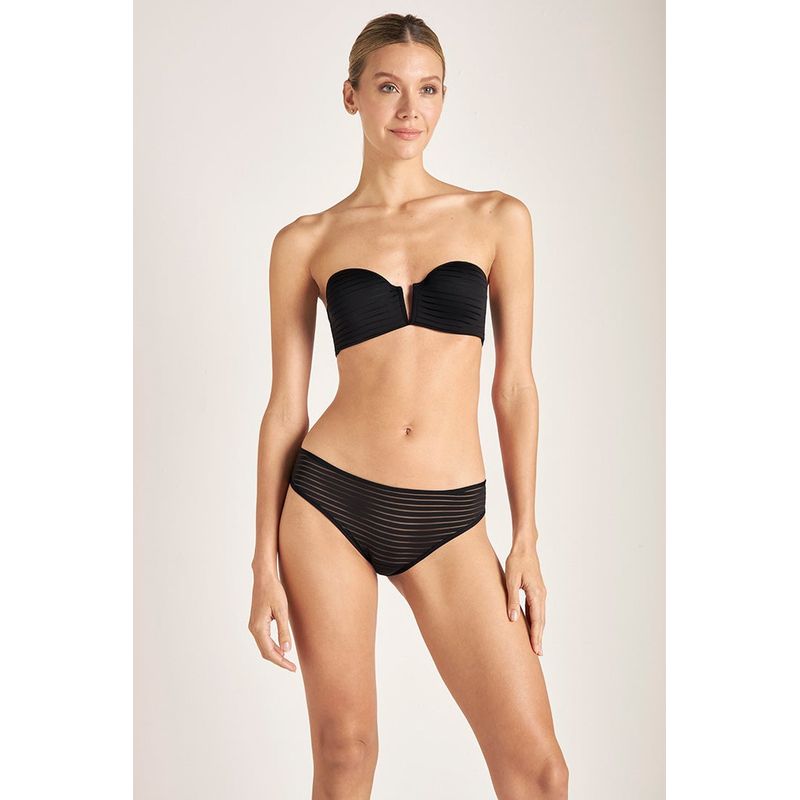 TOUCHE LINGERIE - BRASIER ESTRUCTURADO DE RAYAS CON VARILLA