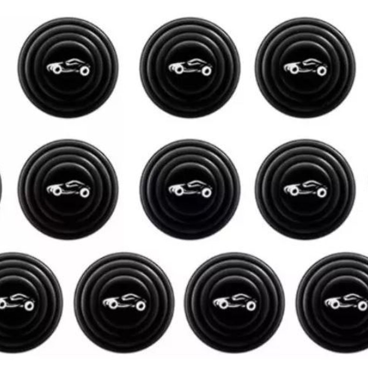 SHENGSHOU - Topes De Puerta De Auto Reductor Golpe 12 Unidades Universal