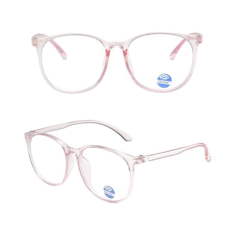 GENERICO - Montura Marco Gafas Redondas Óptica Protección De Luz Rosa