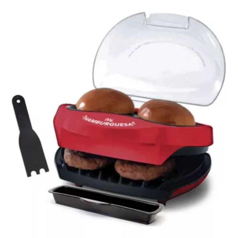 HOME ELEMENTS - Maquina para Hamburguesas HE Roja  HEHM17R