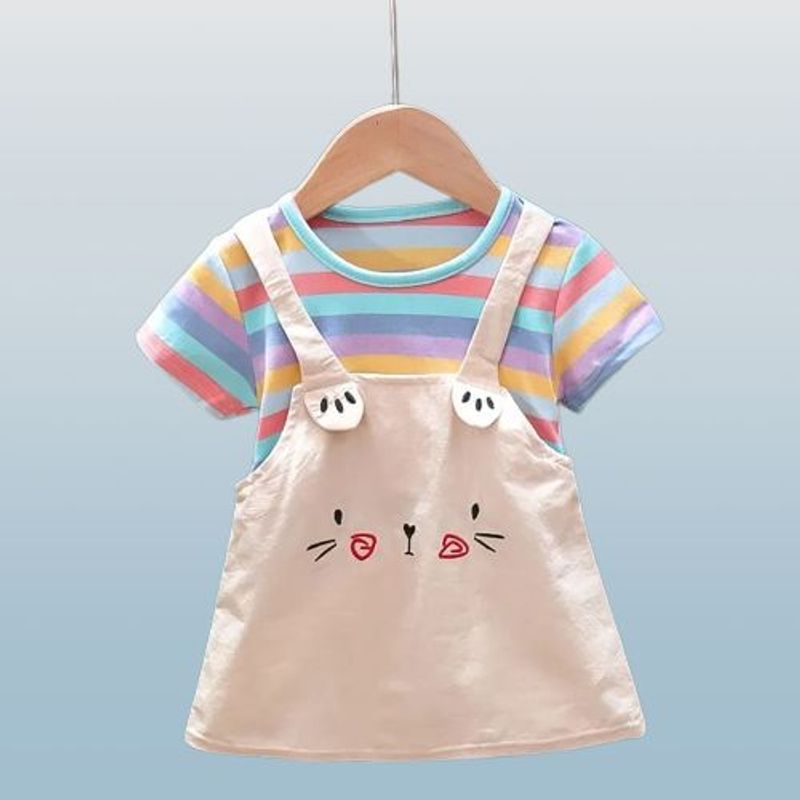 LUSOLSI - Prendas niñas ropa conjuntos vestido enterizo niños
