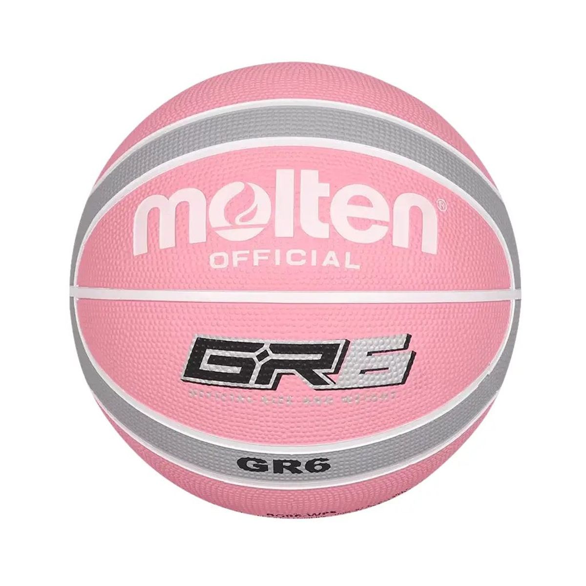 MOLTEN - BALON PARA BALONCESTO BGR6  MOLTEN NEGRO ROSADO
