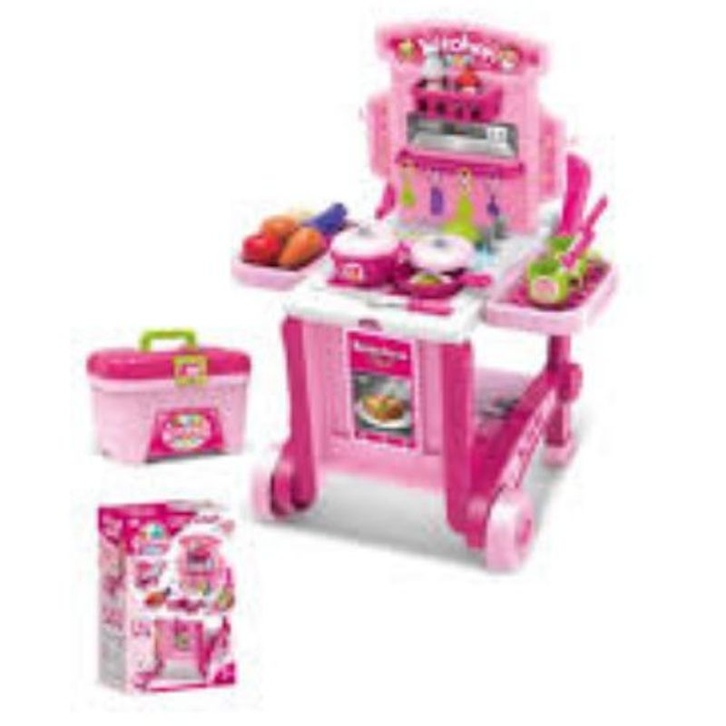 GENERICO - Set de cocina infantil para niñas.