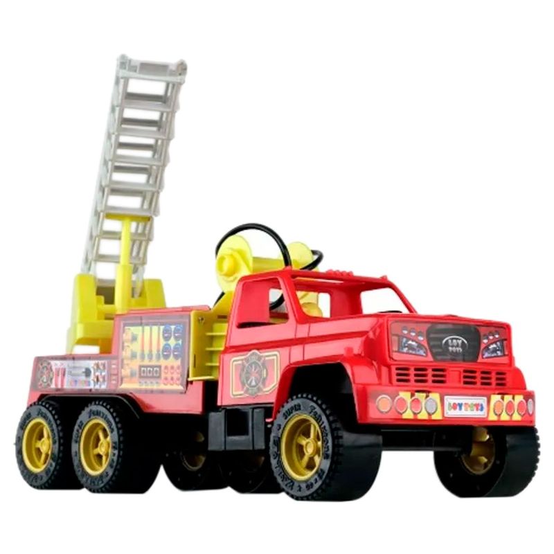 GENERICO - Carro Jeep Bomberos Con Escalera Y Sirena Niños juguete