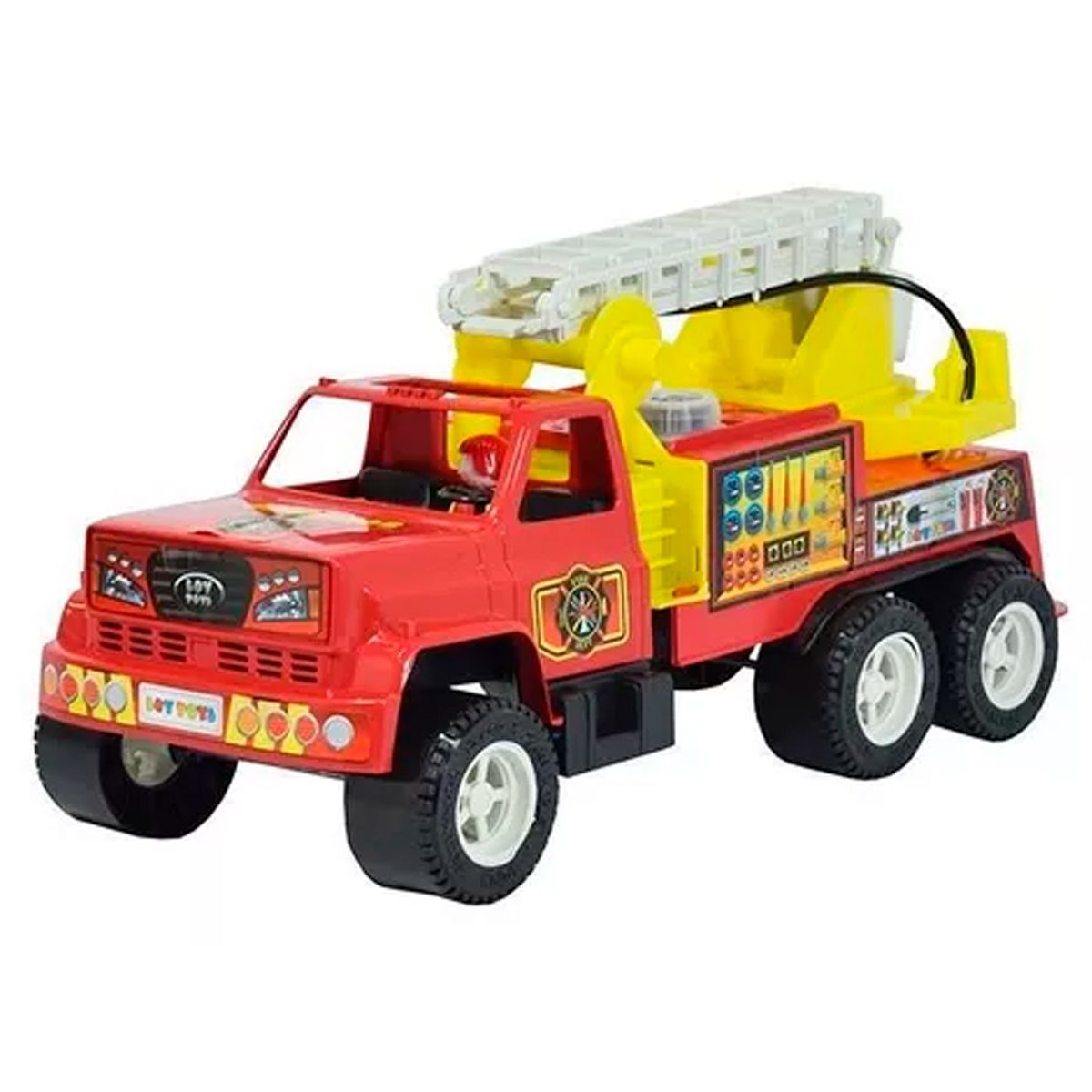 GENERICO - Carro Jeep Bomberos Con Escalera Y Sirena Niños juguete