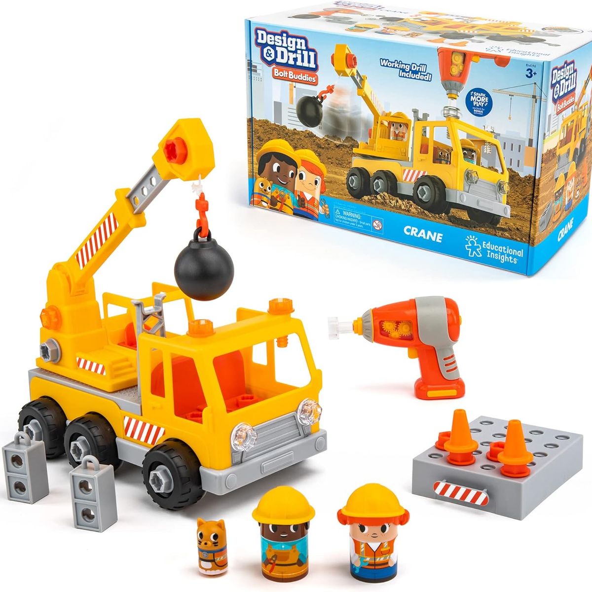 EDUCATIONAL INSIGHTS - Juguete De Construir Camión Demoledor Stem Niños Niñas