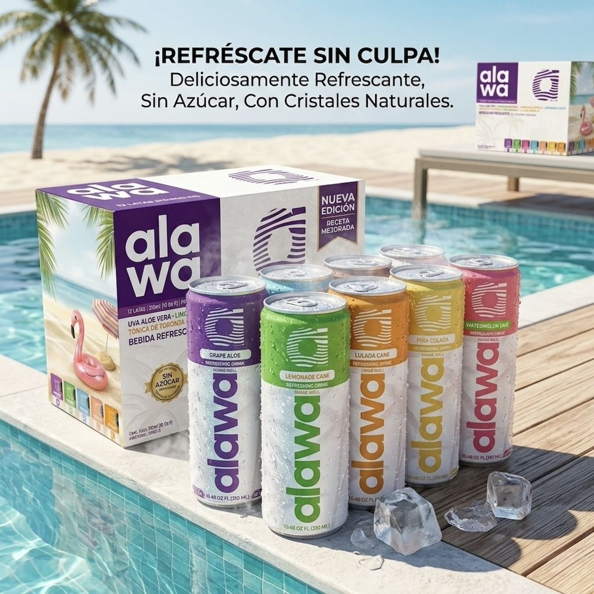 ALAWA DRINKS - LIMONADA DE SANDIA CON ALOE VERA SIN AZUCAR