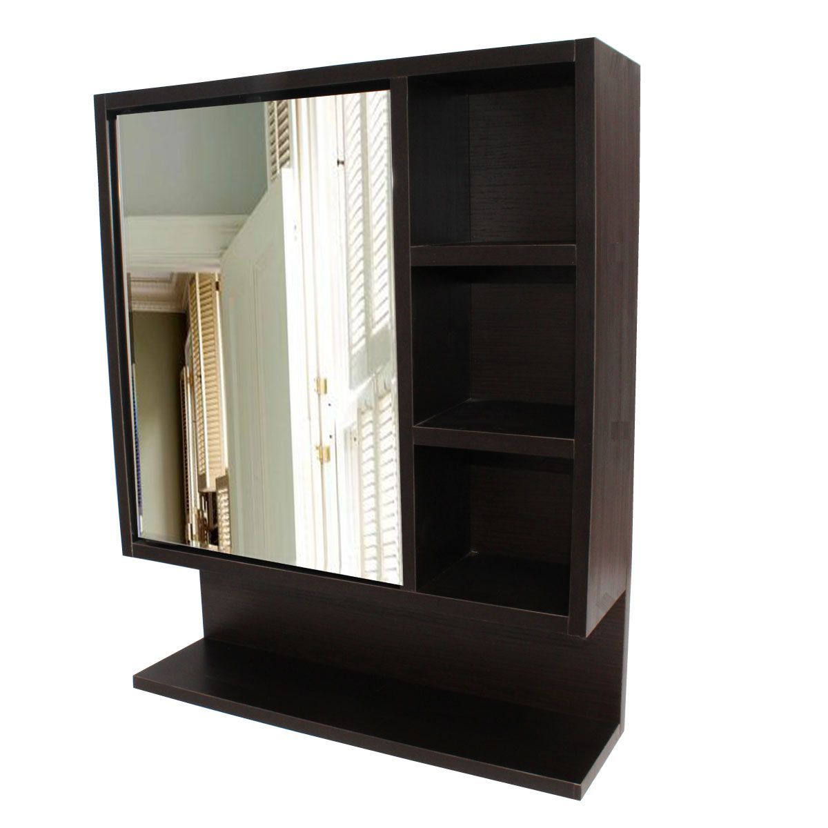 WOOD PETS - Mueble Para Baño Repisa Flotante Con Puerta