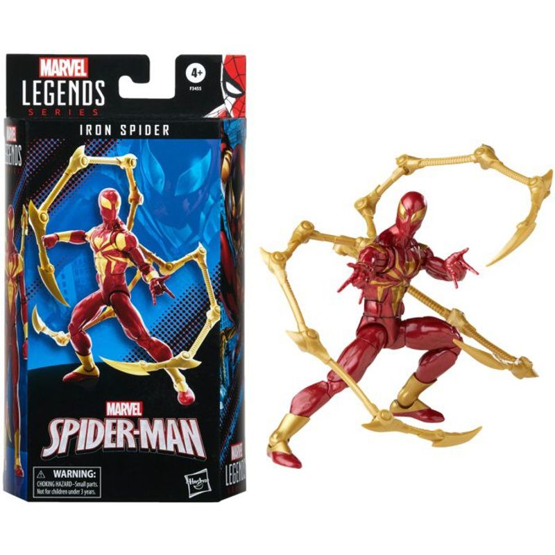 HASBRO - Spiderman Iron Spider Figura Marvel Legends Hasbro 17 Cm