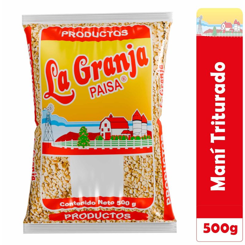 LA GRANJA PAISA - Maní Natural Triturado 500g