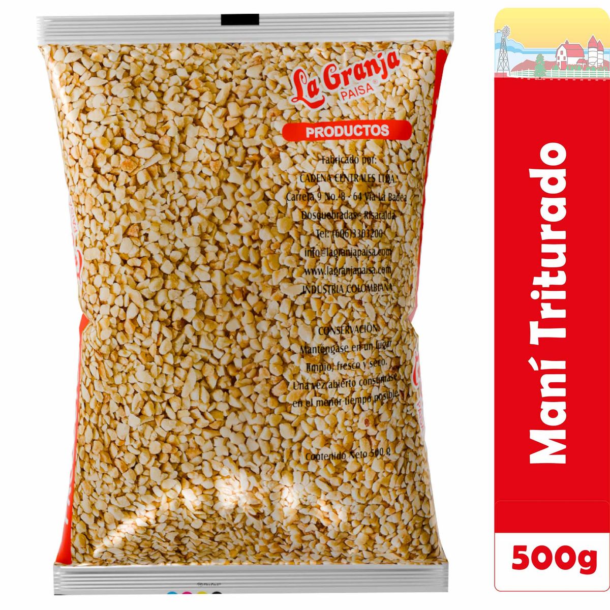 LA GRANJA PAISA - Maní Natural Triturado 500g