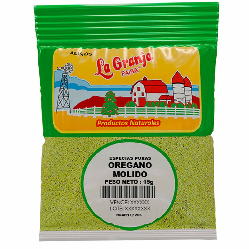LA GRANJA PAISA - Orégano Molido La granja paisa 15g