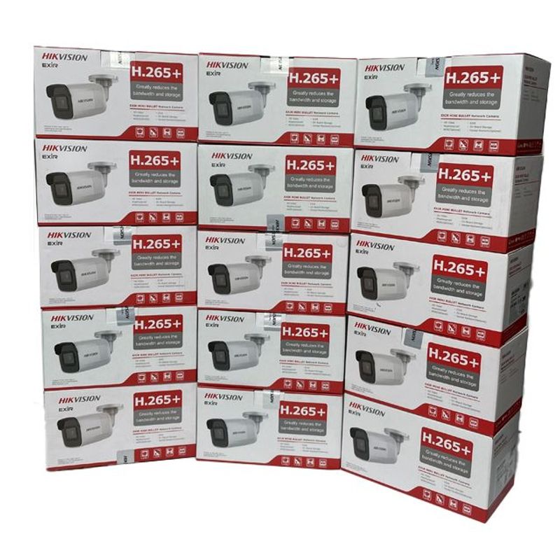HIKVISION - lote de 15 Cámaras (IP) de red mini tipo bala fija WDR de 2 MP