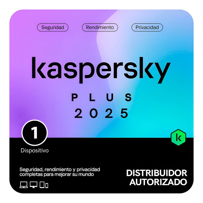KASPERSKY - Antivirus Kaspersky Plus 1 Dispositivo 1 Año