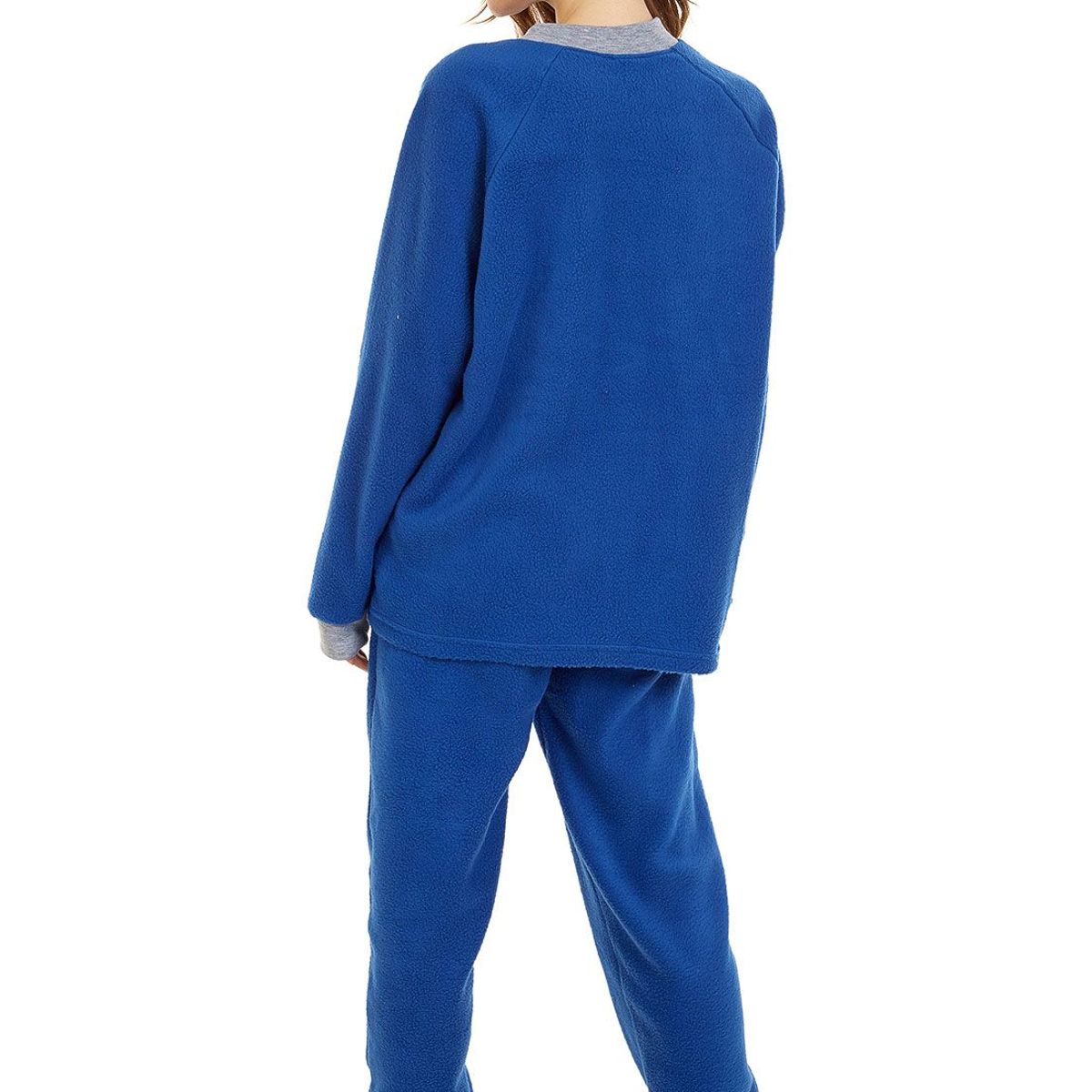 SANTANA - Pijama Mujer Térmica Azul Rey