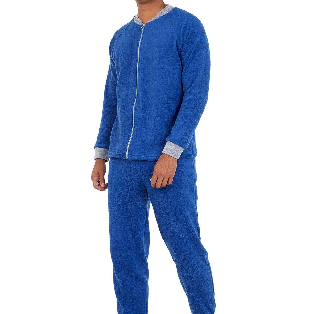 SANTANA - Pijama Hombre Térmica Azul Rey