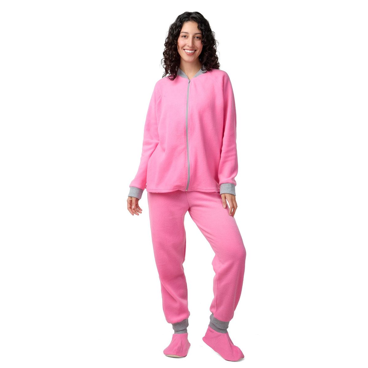 SANTANA - Pijama Mujer Térmica Rosado