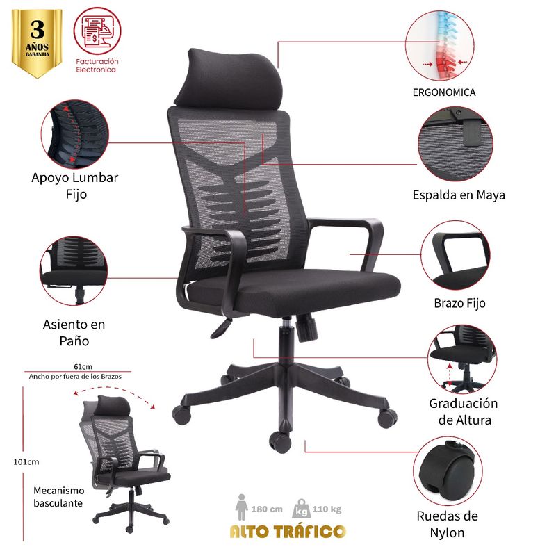 MUEBLESYA - Silla de Oficina Ovejas