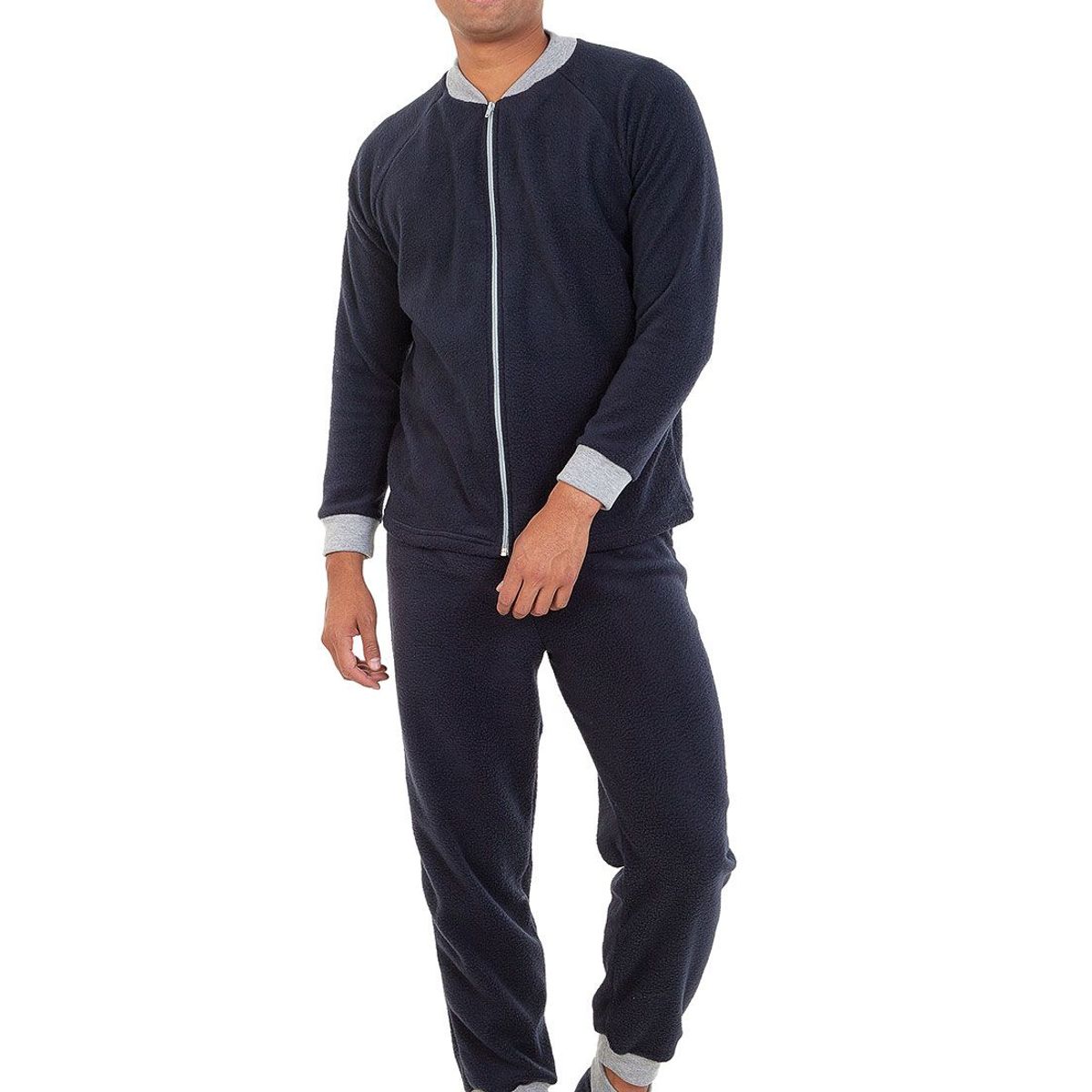 SANTANA - Pijama Hombre Térmica Azul